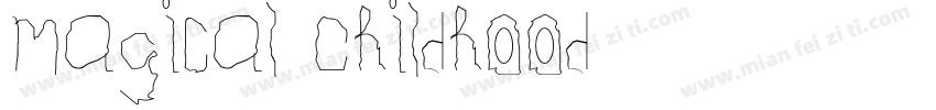 Magical Childhood字体转换